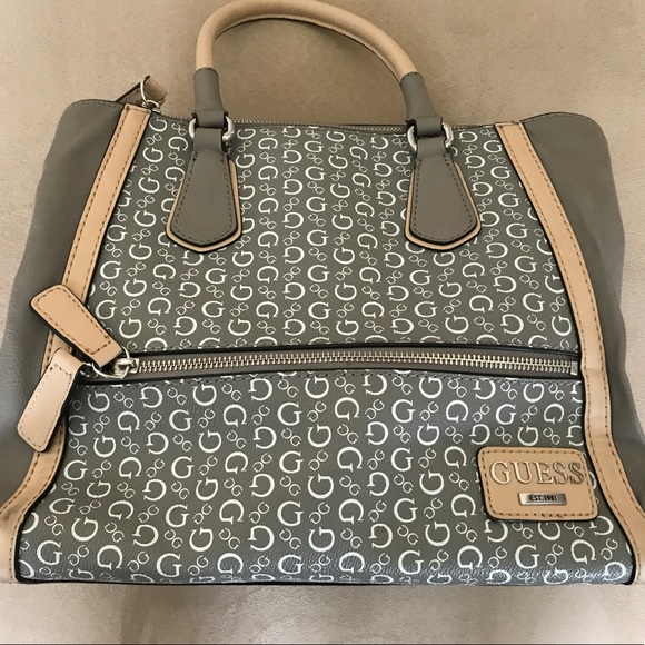 tan guess purse